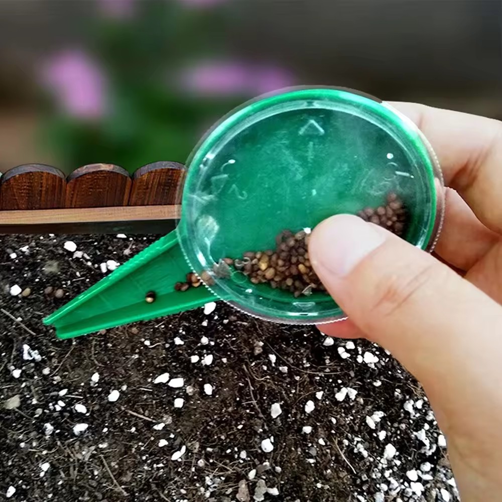 5 Adjustable Flowers Vegetables Seeder Sower Planter Garden Sowing Seed Dispenser