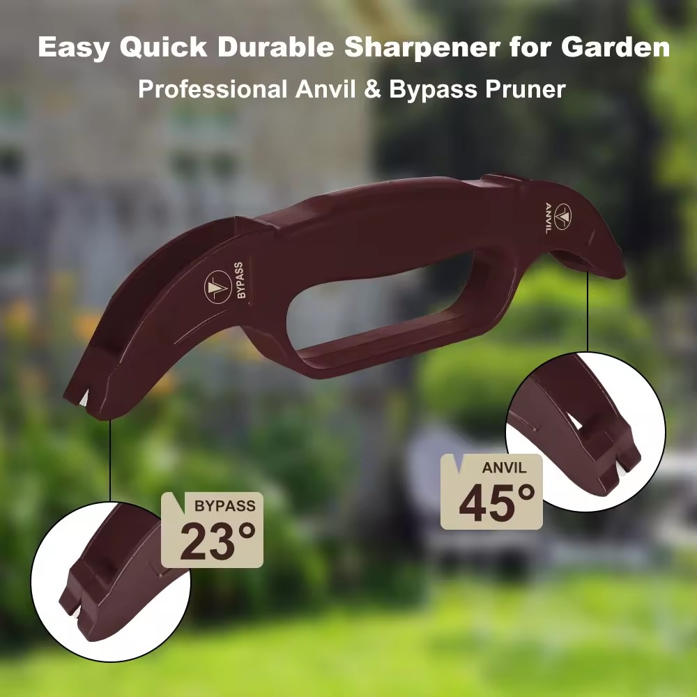 Dual Solution Carbide Alloy Blade Sharpener Anvil And Bypass 24.5cm Length Manual Knife Sharpener
