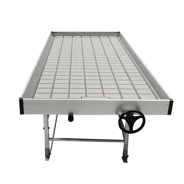 4x8ft Ebb And Flow Hydroponic Seed Bed Rolling Bench Rolling Tables Grow Table
