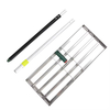 Heavy Duty Effort Saving Stainless Steel Wide Lawn Leveling Tool Soil Dirt Surfaces Leveler Rake for Yard Garden