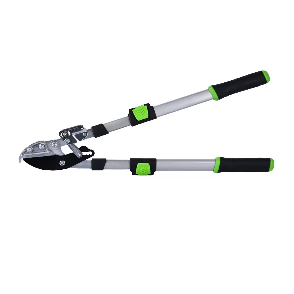 Dual Color Handle Anvil Hedge Shears Scissors 68-96.5cm Telescopic Garden Shears