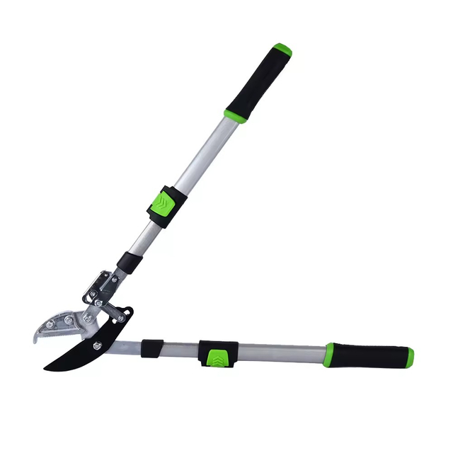 Dual Color Handle Anvil Hedge Shears Scissors 68-96.5cm Telescopic Garden Shears