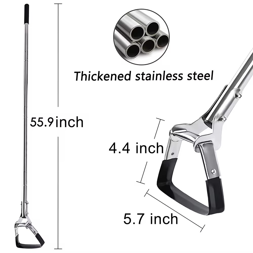 Chinese Stainless Steel Rod Garden Hoe with Handle Adjustable Stirrup Hoe for Weeding