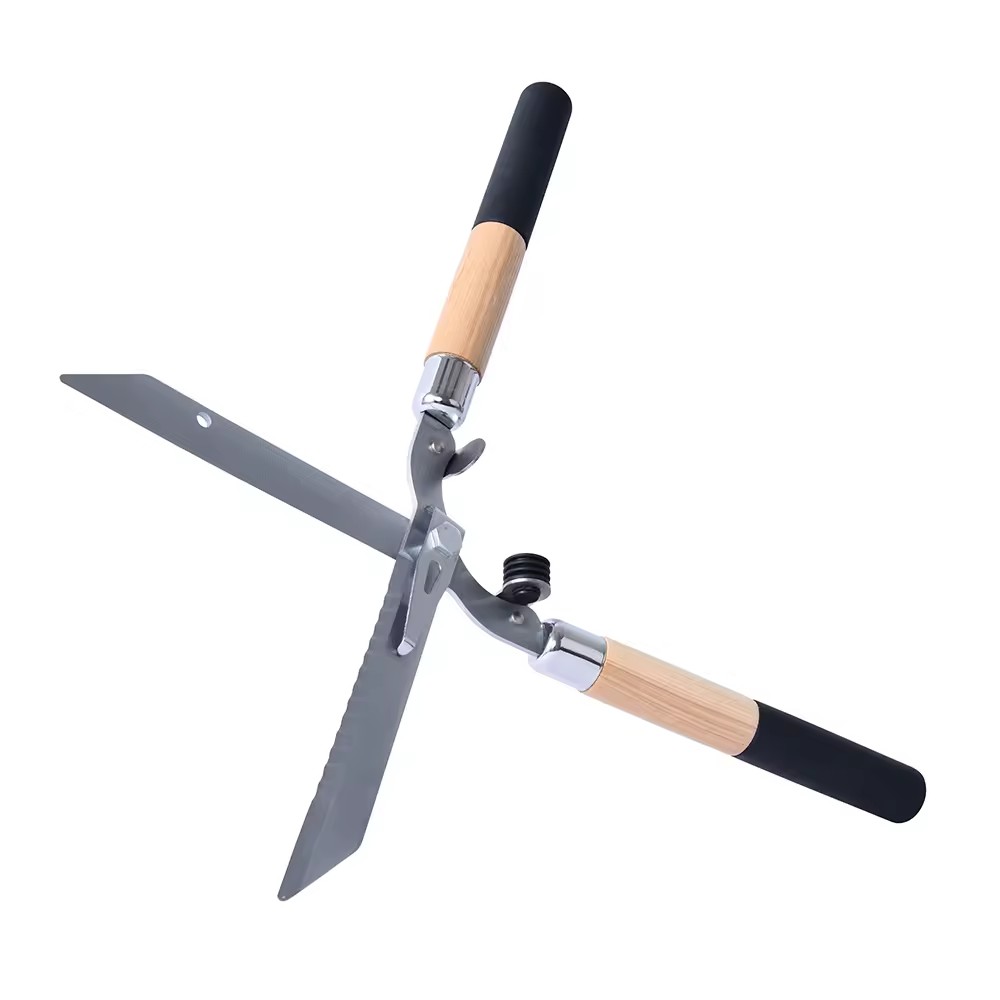 Garden Scissors Long Handle Fence Shear S50C Carbon Steel Hedge Clippers