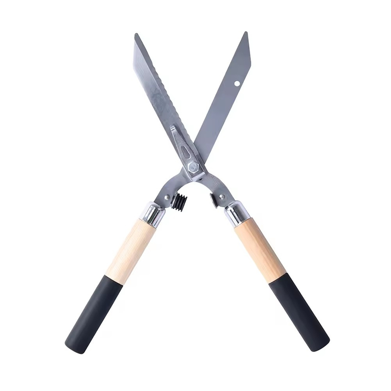 Garden Scissors Long Handle Fence Shear S50C Carbon Steel Hedge Clippers