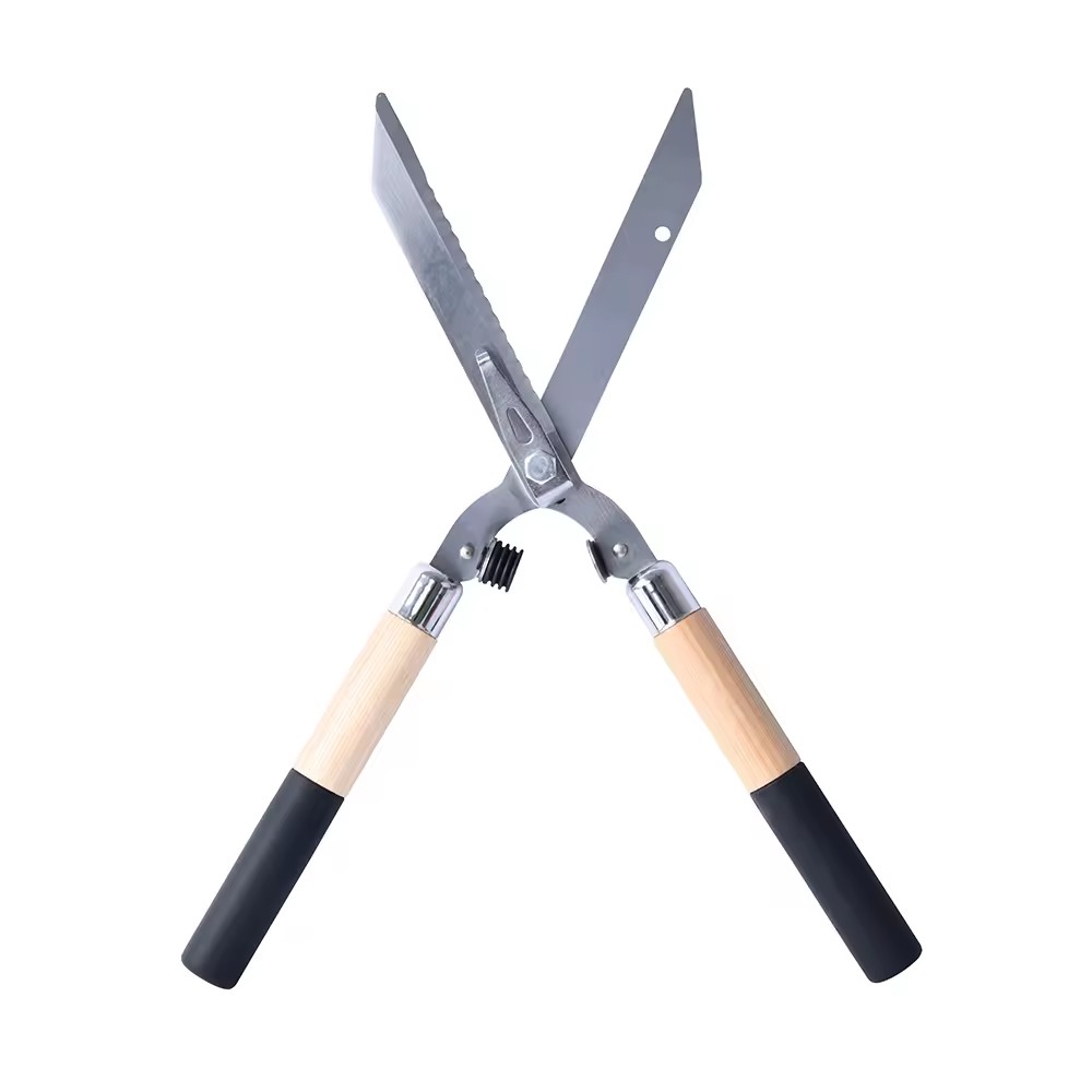 Garden Scissors Long Handle Fence Shear S50C Carbon Steel Hedge Clippers