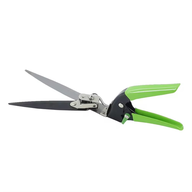 Plastic Handle Manual Grass Cutter Shear Garden Single Hand 0-90 Degree Rotating Grass Shears