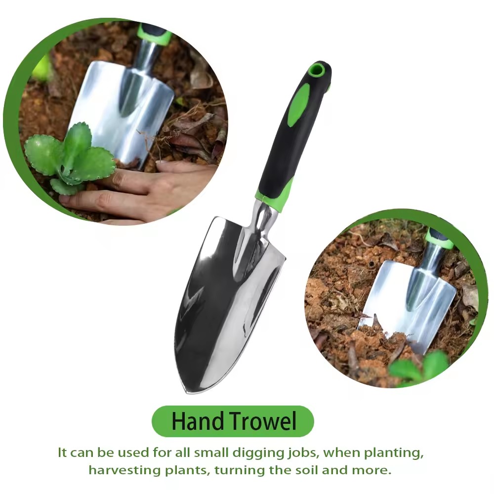 5pcs Gardening Tools And Equipment Set Aluminium Alloy Floral Garden Tools Small Home Garden Trowel Set