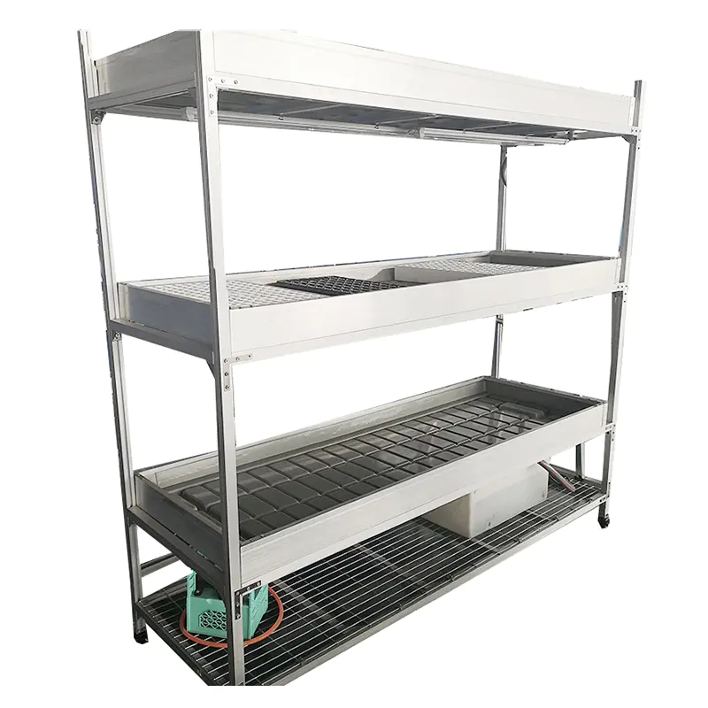 High Quality Greenhouse Hydroponic Mobile Vertical Rolling Bench Hydroponic Grow Table