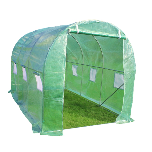 10'x10' Polytunnel Greenhouse Small Greenhouse