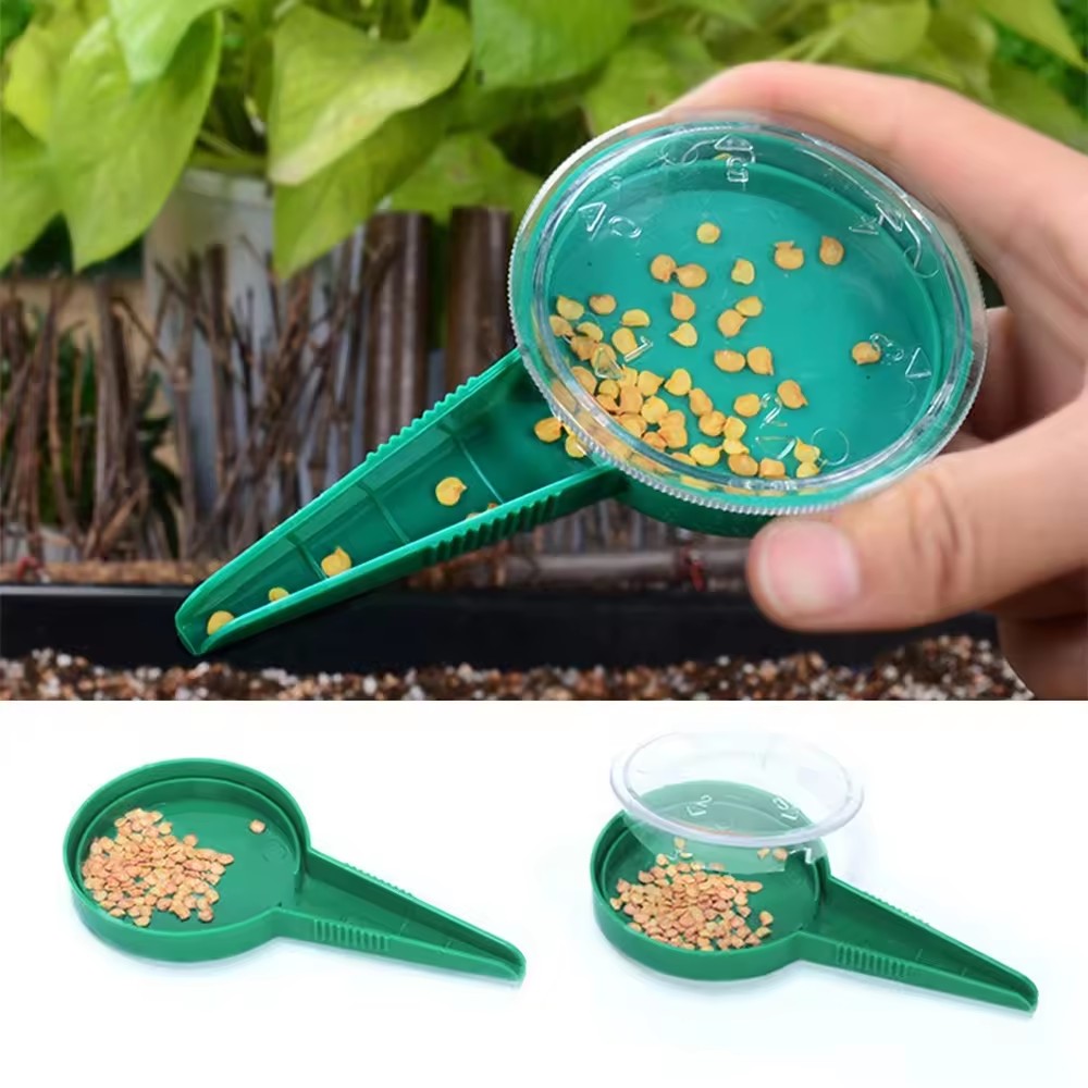 5 Adjustable Flowers Vegetables Seeder Sower Planter Garden Sowing Seed Dispenser