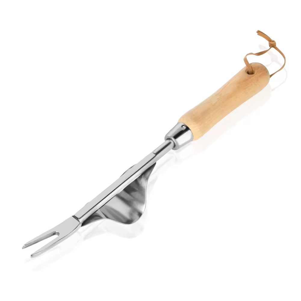  Garden Weeder Taproot Manual Hand Weeder Stainless Steel Weed Remover with Ashtree Wood Handle
