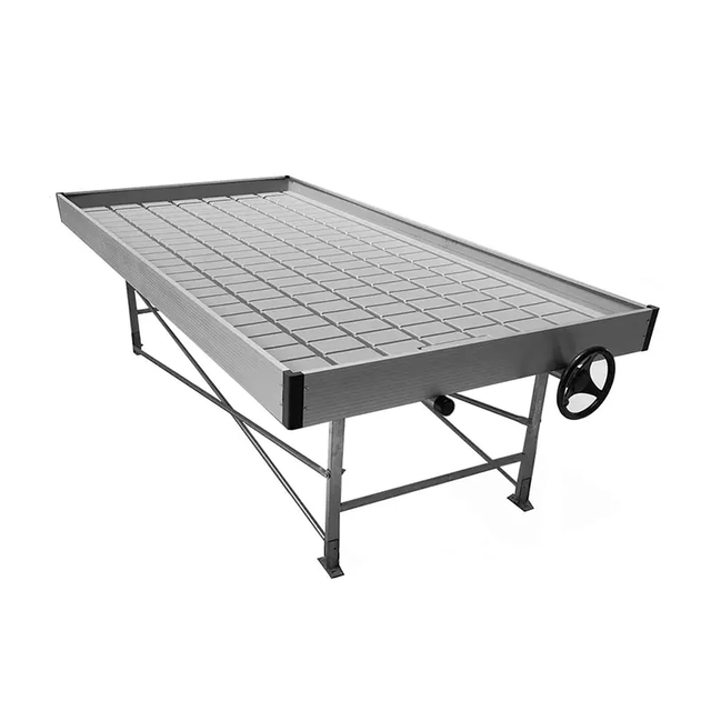 5x10ft Ebb And Flow Rolling Bench Hydroponic Grow Table for Greenhouse