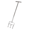 Manual Garden Lawn Aerator Hollow Tine Stainless Steel Yard Turf Lawn Core Aerator