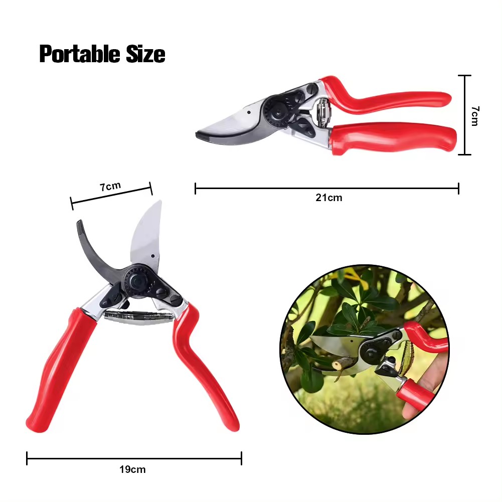 2cm Cutting Capacity Aluminium Drop Forged Small Garden Pruning Shears Bypass Pruners