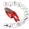 Multi Tool Blade Sharpener for Scissors 7 in 1 Garden Pruner Shears Small Knife Sharpener for Bypass And Anvil