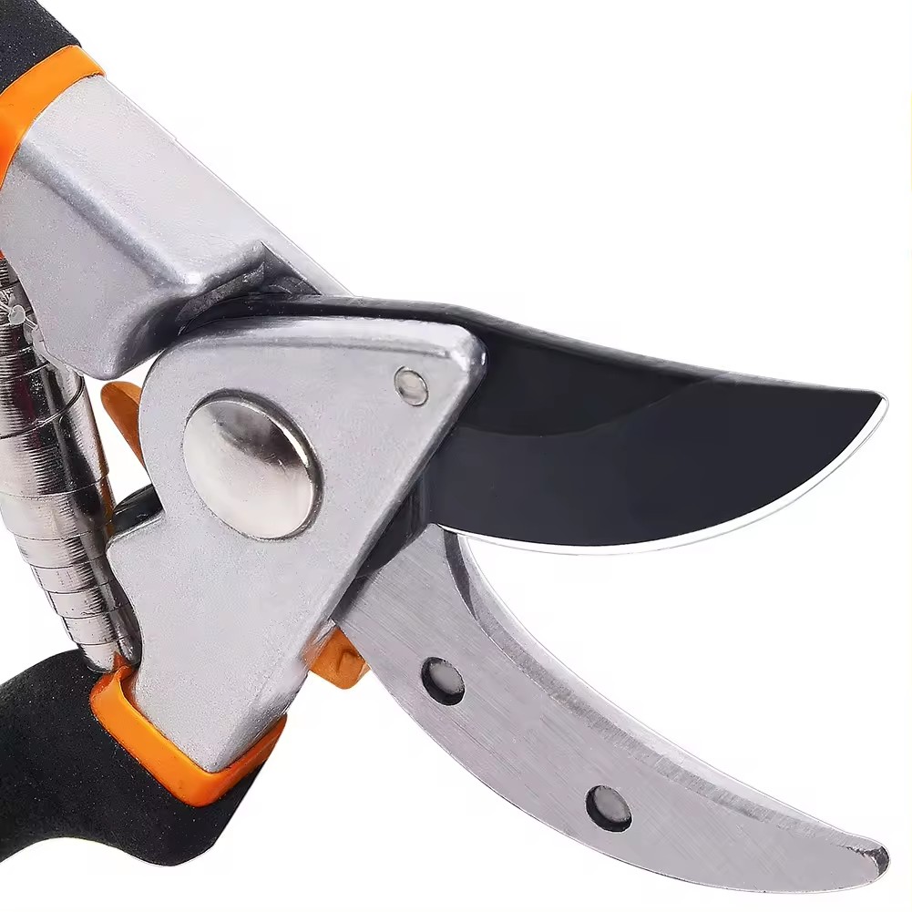 2 Pieces Pruning Shear Gardening Hand Bypass Secateurs Lopper Shear Set