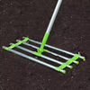 Multifunction Lawn Leveling Rake Garden 607mm Tine Length Aluminium Handle Levelling Rake