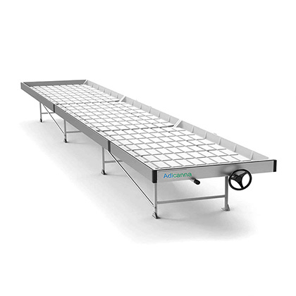 5x10ft Greenhouse Ebb And Flow Rolling Bench Planting Table