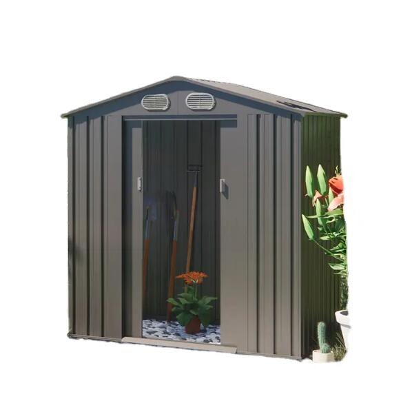 Galvanized Steel Garden Shed Metal Outdoor Sheds Storage House Factory Price