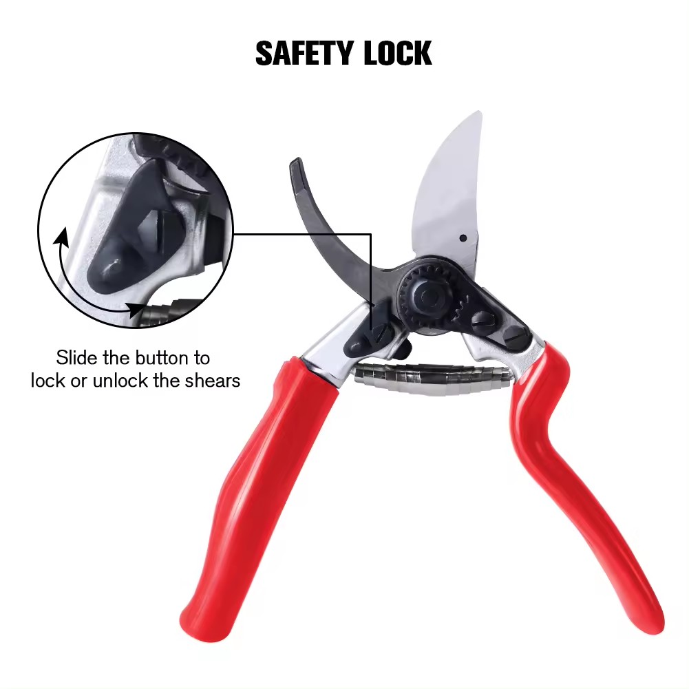 2cm Cutting Capacity Aluminium Drop Forged Small Garden Pruning Shears Bypass Pruners