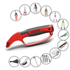 Multi Tool Blade Sharpener for Scissors 7 in 1 Garden Pruner Shears Small Knife Sharpener for Bypass And Anvil