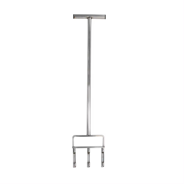 Manual Garden Lawn Aerator Hollow Tine Stainless Steel Yard Turf Lawn Core Aerator