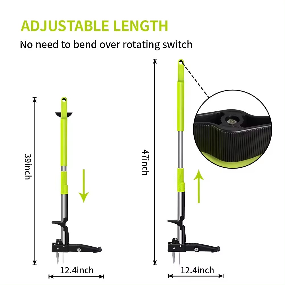 Weed Puller Standing Plant Remover Grass Weeding Root Hand Trimmer Garden Weeding Tool