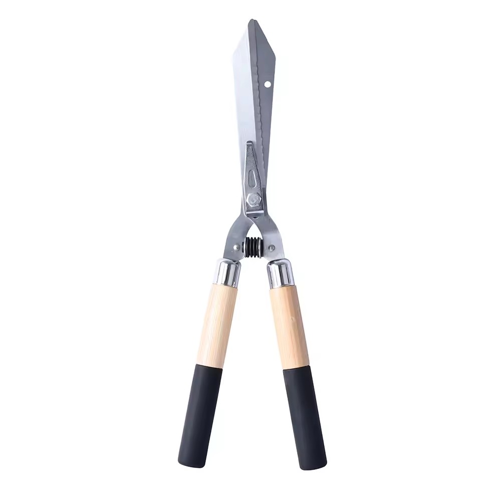 Garden Scissors Long Handle Fence Shear S50C Carbon Steel Hedge Clippers