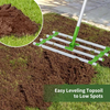 Multifunction Lawn Leveling Rake Garden 607mm Tine Length Aluminium Handle Levelling Rake