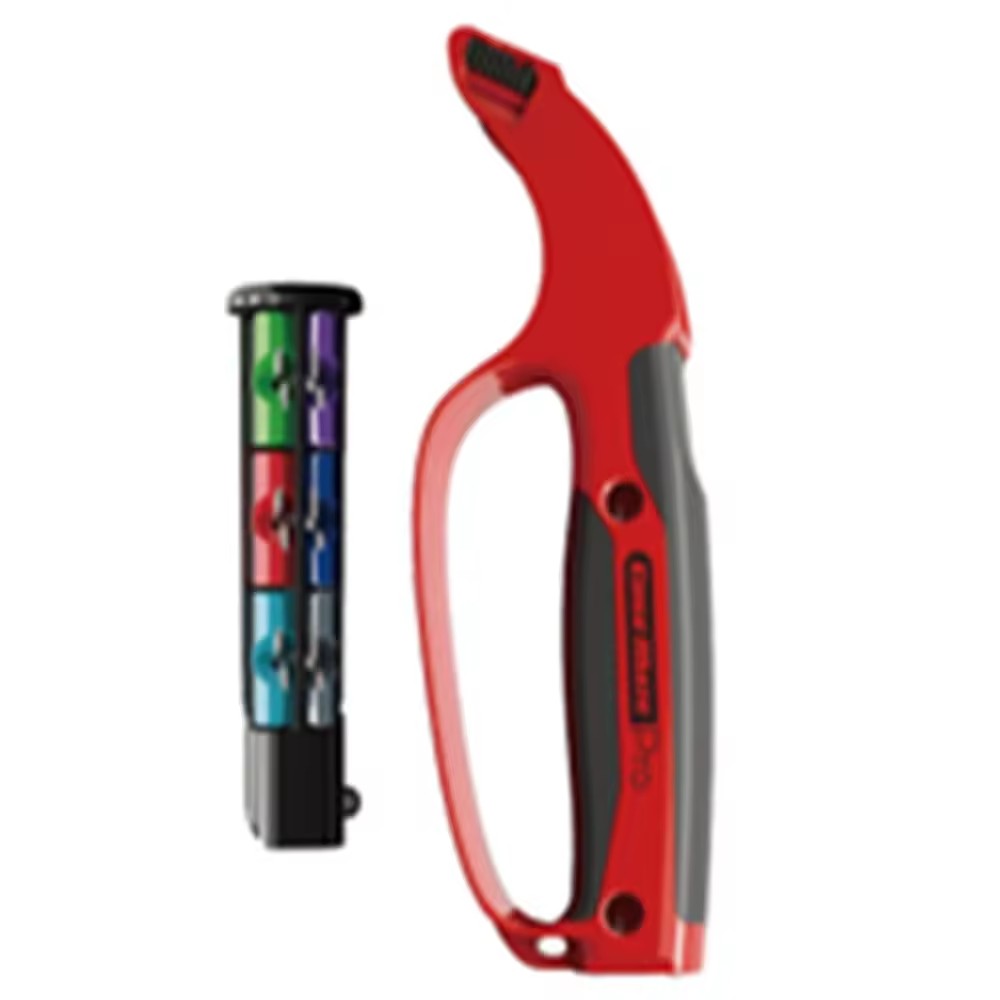 Multi Tool Blade Sharpener for Scissors 7 in 1 Garden Pruner Shears Small Knife Sharpener for Bypass And Anvil
