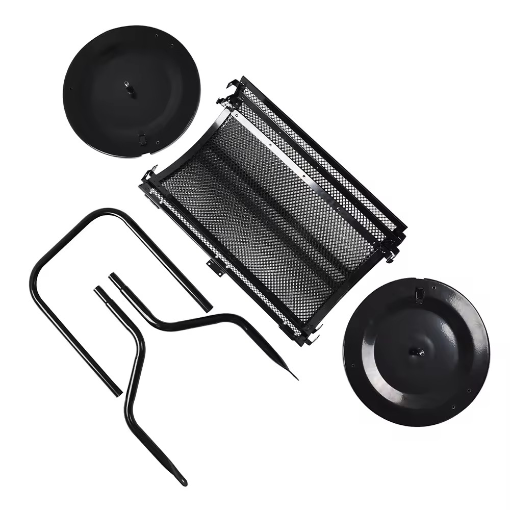Garden Manure Spreader Lawn Fertilizer Spreaders Thickened Mesh Type Compost Spreader Roller