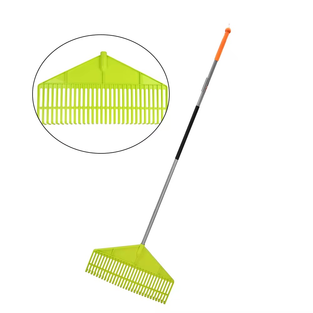 Detachable Long Handle 30 Teeth Broom Rake Factory Supply Lawn Weeding Rake Tool