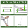 Multifunction Lawn Leveling Rake Garden 607mm Tine Length Aluminium Handle Levelling Rake