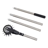 Stainless Steel Adjustable 4 Sections Garden Rolling Manual Lawn Edger Wheel Rotary Edger