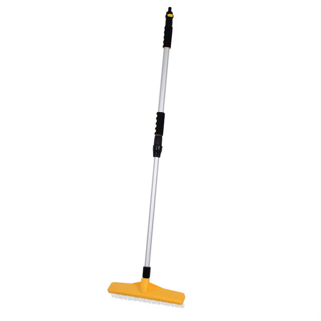 Water Flow Brush Multifunctional Floor Artificial Grass Brush Telescope Cleaning Brush for Garden Lawn