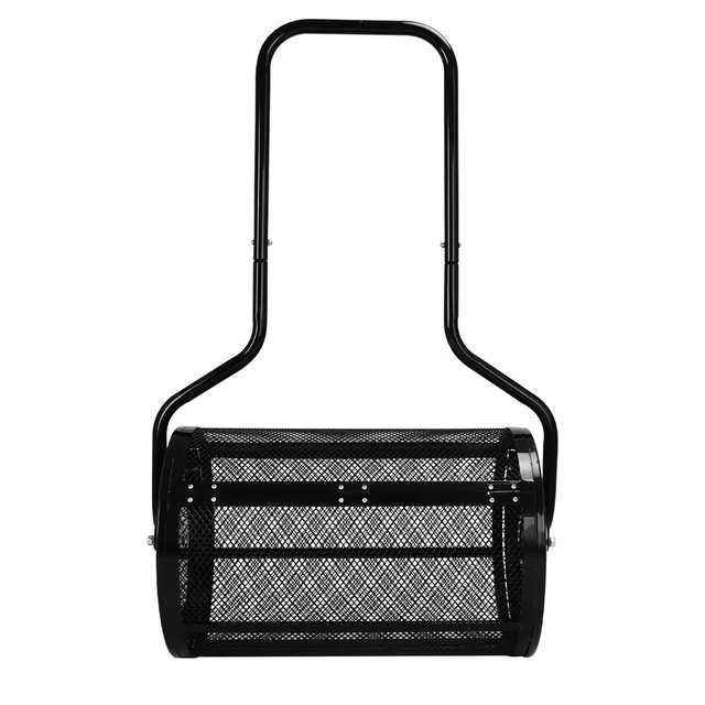 Garden Manure Spreader Lawn Fertilizer Spreaders Thickened Mesh Type Compost Spreader Roller