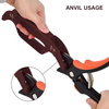Dual Solution Carbide Alloy Blade Sharpener Anvil And Bypass 24.5cm Length Manual Knife Sharpener