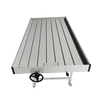 Ebb And Flow Hydroponics Table Cultivating Using Movable Benches