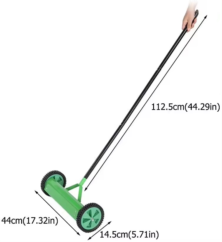 New Design Steel Lawn Aeration Tool Hand Push Lawn Rolling Spike Aerator