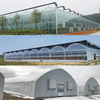 Commercial Greenhouse Agriculatral Greenhouse PC Sheet Glass Multi-Span Film Greenhouse