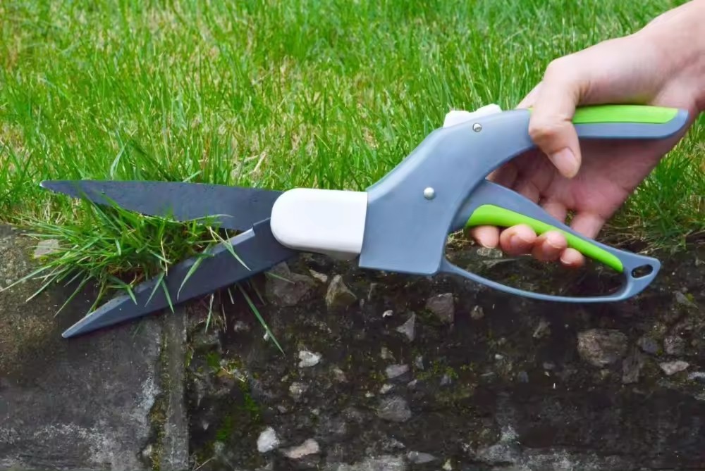  High Carbon Steel Blade 180 Degree Rotation Grass Cutter Scissor Plastic Handle Grass Shears