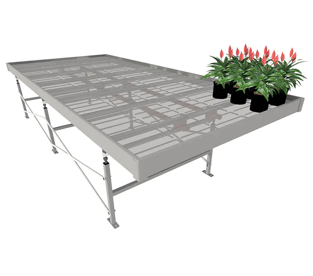 Greenhouse Rolling Benches Indoor Grow Table Herbs Grow Rack for Hydroponic Growing
