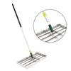 Heavy Duty Effort Saving Stainless Steel Wide Lawn Leveling Tool Soil Dirt Surfaces Leveler Rake for Yard Garden